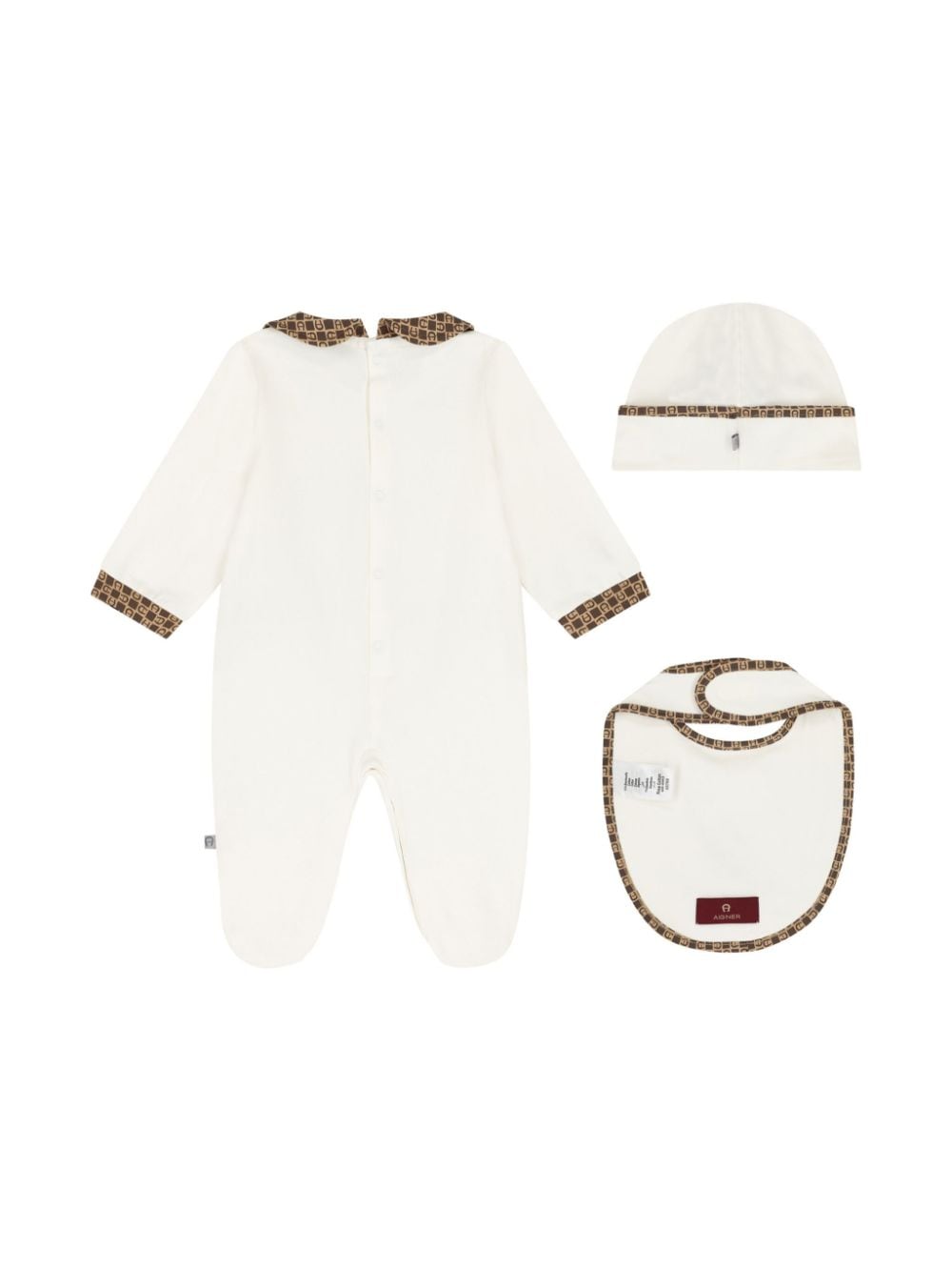 Aigner Kids Teddy Bear babygrow set - Wit