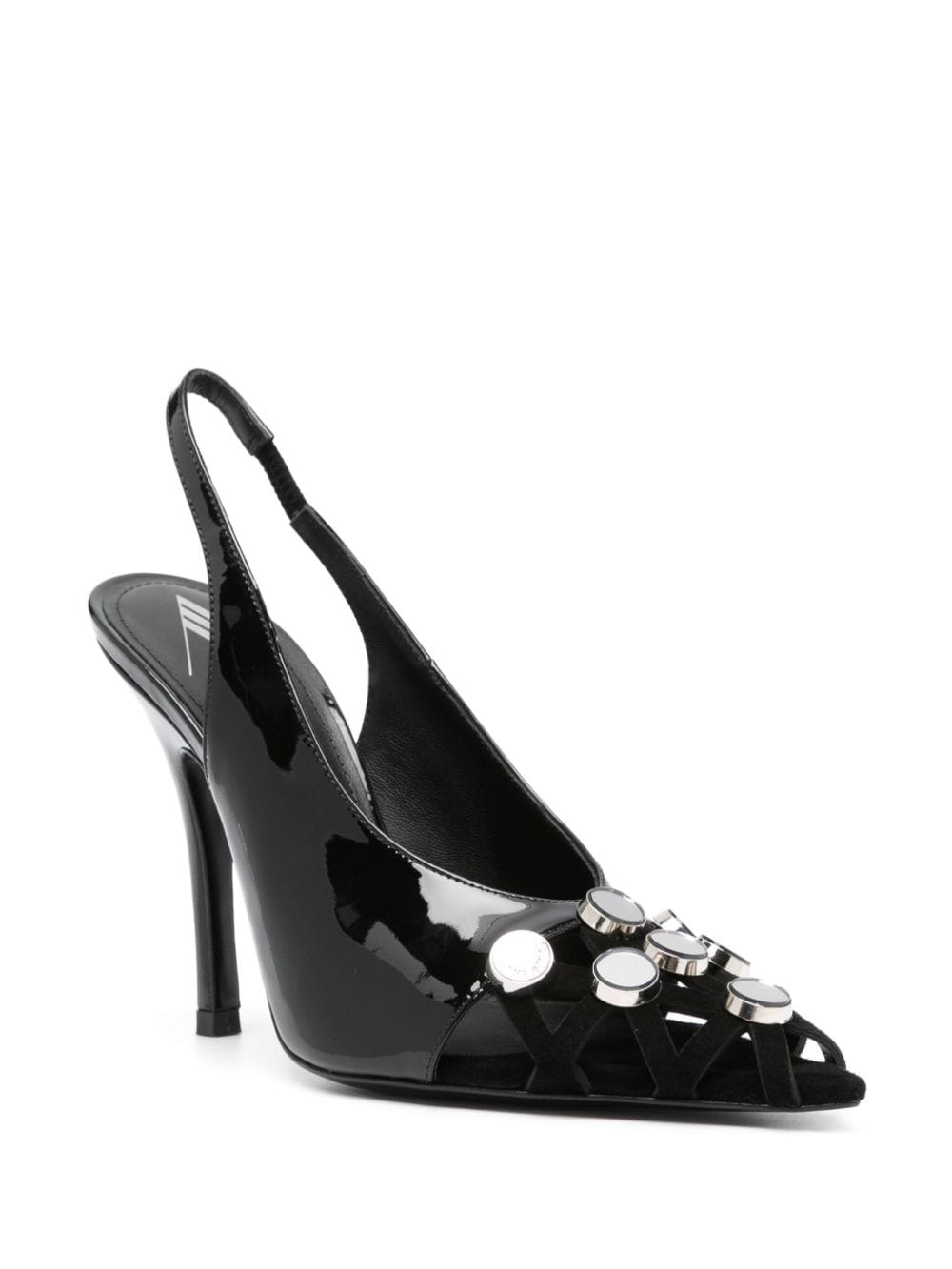 Shop Attico 110mm Fiona Pumps In Black