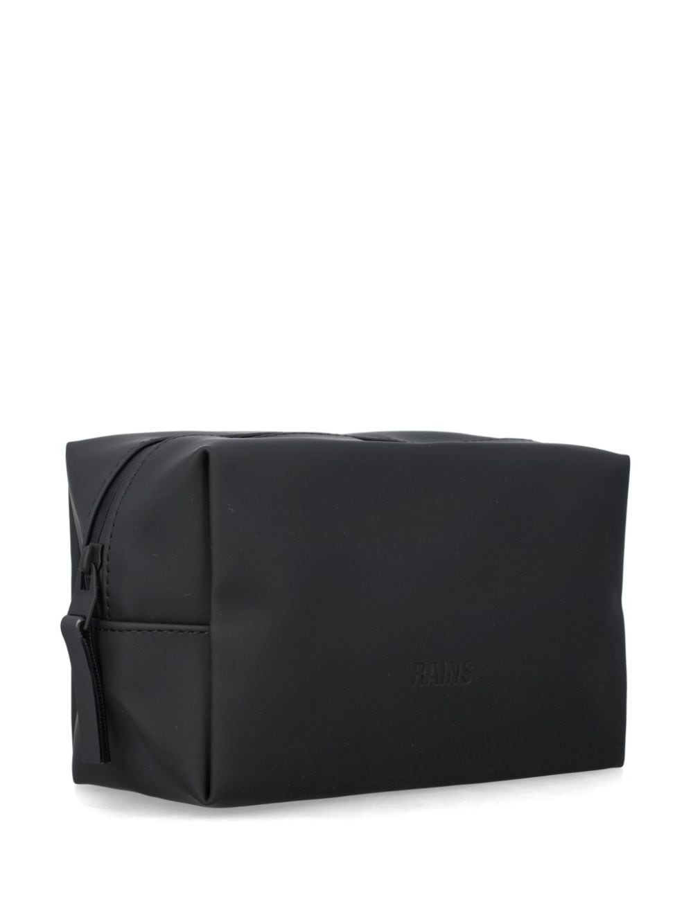 Shop Rains Logo-debossed Wash Bag In Black