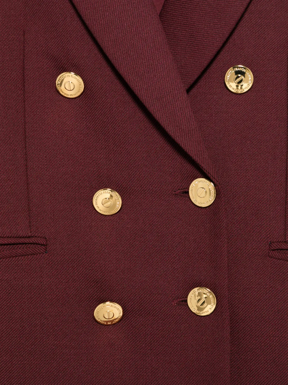 Shop Elisabetta Franchi La Mia Bambina Double-breasted Blazer In Red