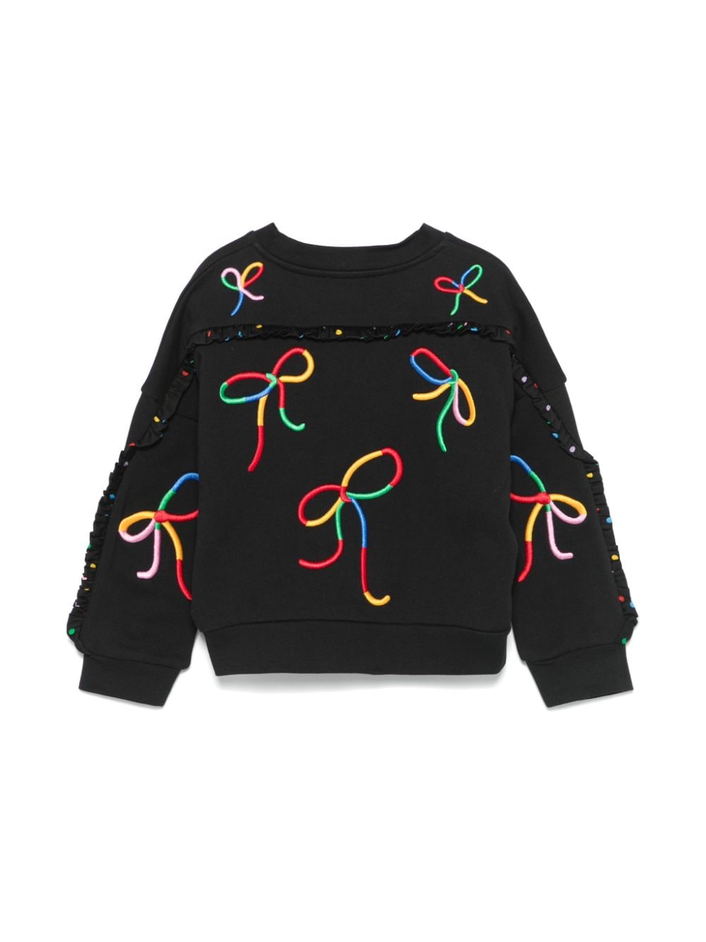 Stella McCartney Kids Sweater met geborduurd lint - Zwart