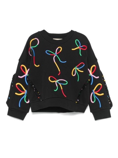 Stella McCartney Kids sweat à ruban brodé