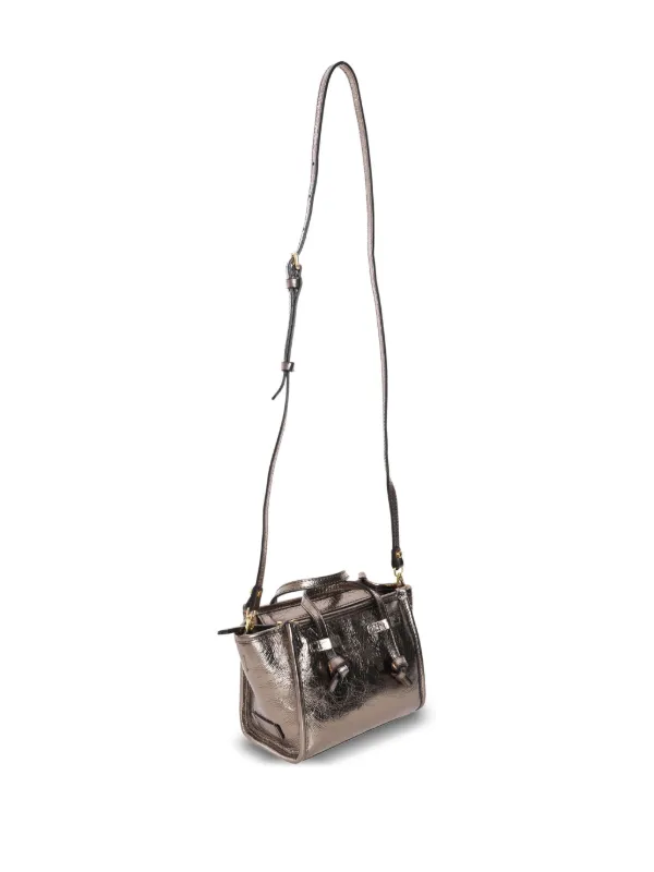 Coach gold metallic tote bag shop