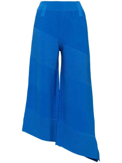 PH5 pantalones capri de canalé diagonal