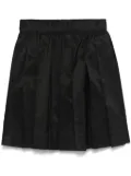 Simone Rocha elasticated-waist pleated mini skirt - Black