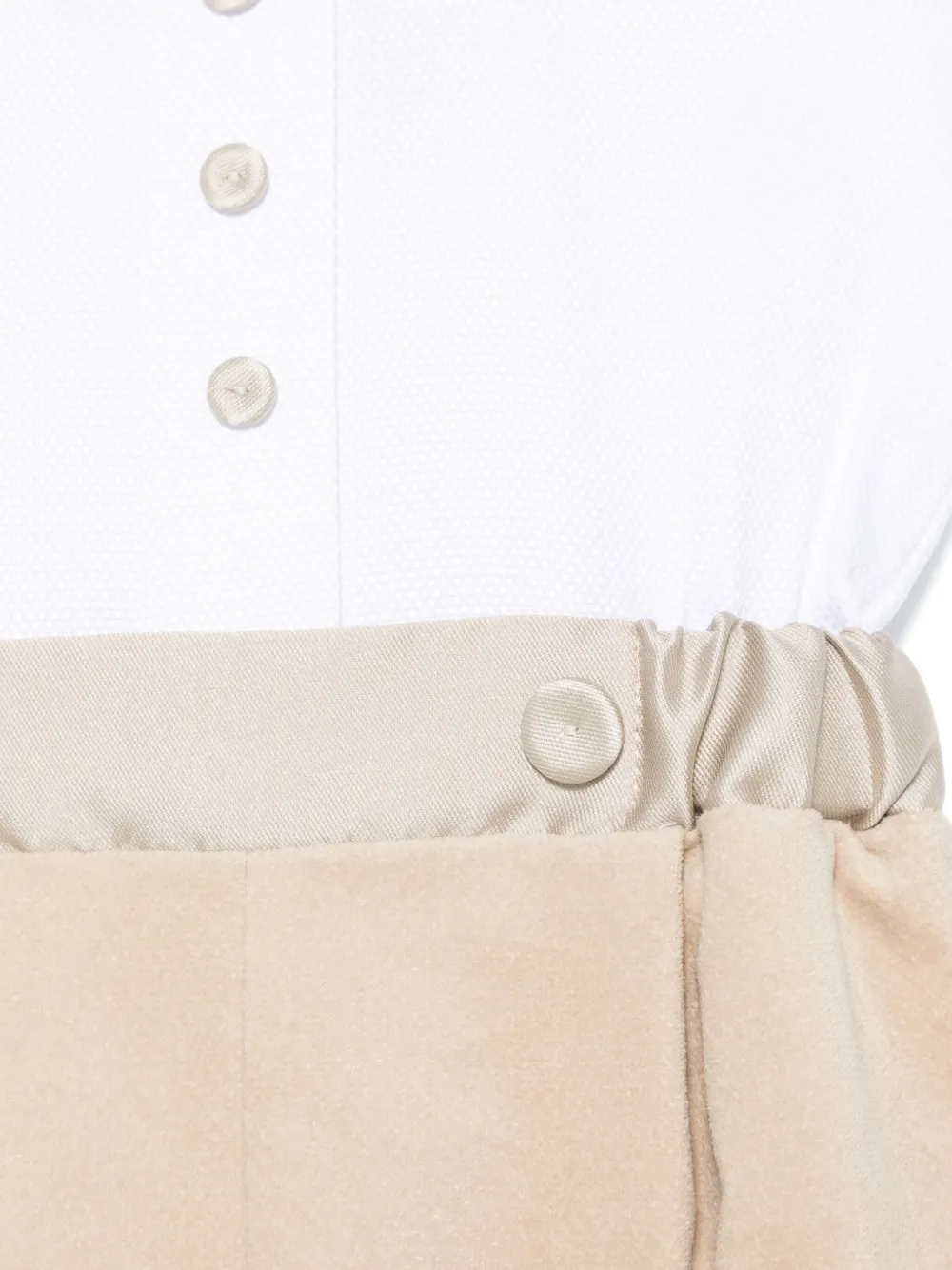 La Stupenderia Romper met vlakken Beige