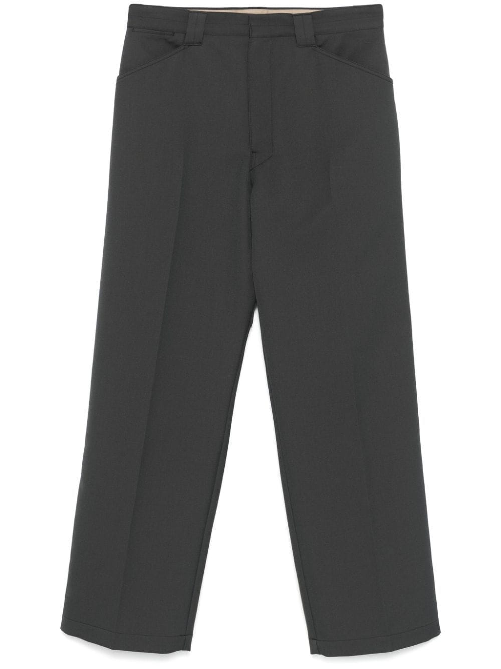 Shop Lemaire Straight-leg Trousers In Grey