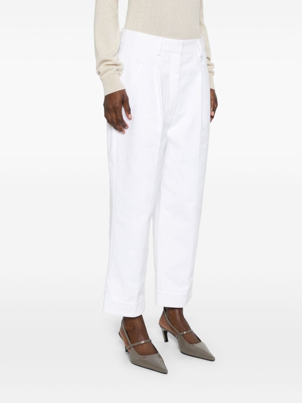 Shop Jejia John Trousers In White