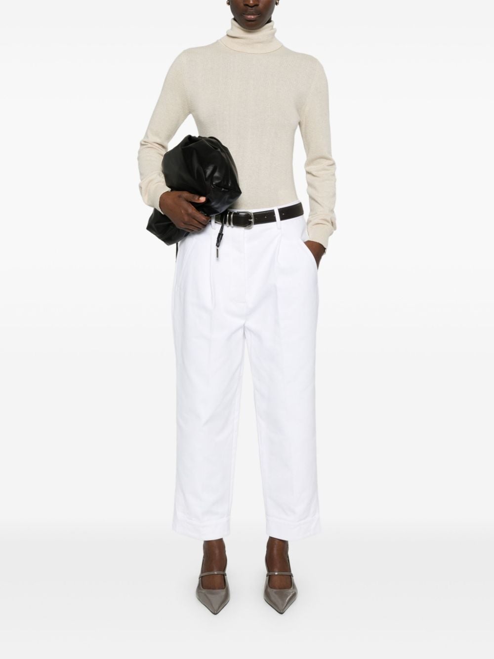 Shop Jejia John Trousers In White