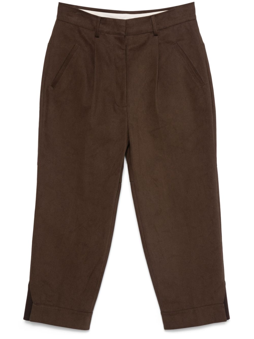 Shop Jejia John Trousers In Brown