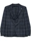 Tagliatore check-pattern blazer - Blue