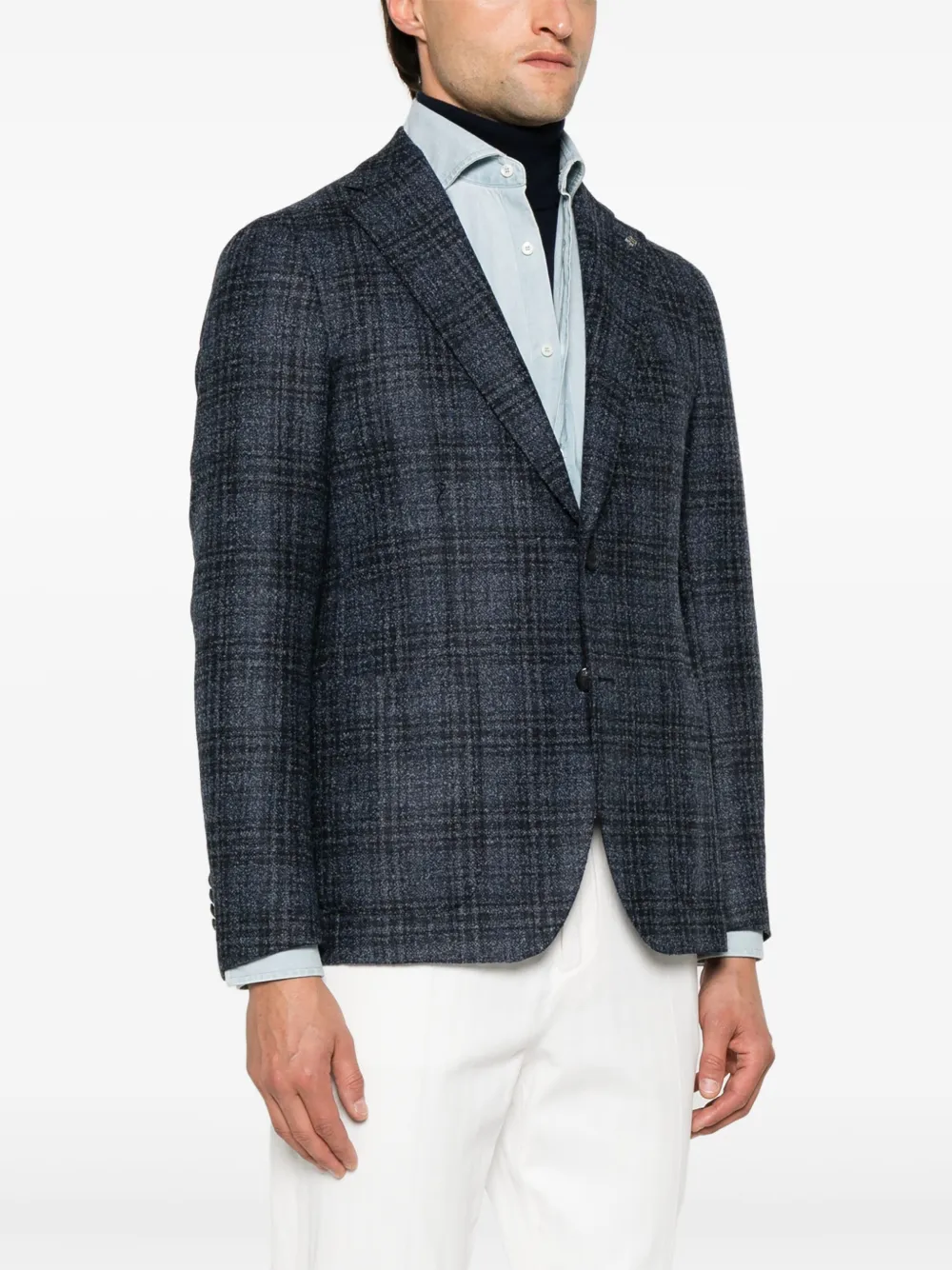 TAGLIATORE CHECK-PATTERN BLAZER