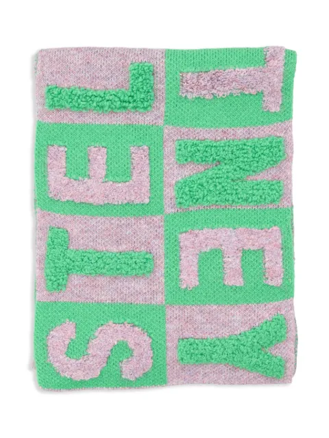 Stella McCartney Kids écharpe à logo en jacquard