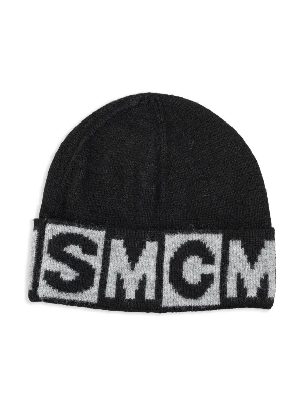 Stella McCartney Knitted Beanie Hat Women New sky blue Falabella Cable-Knit Beanie | Stella  main image 2