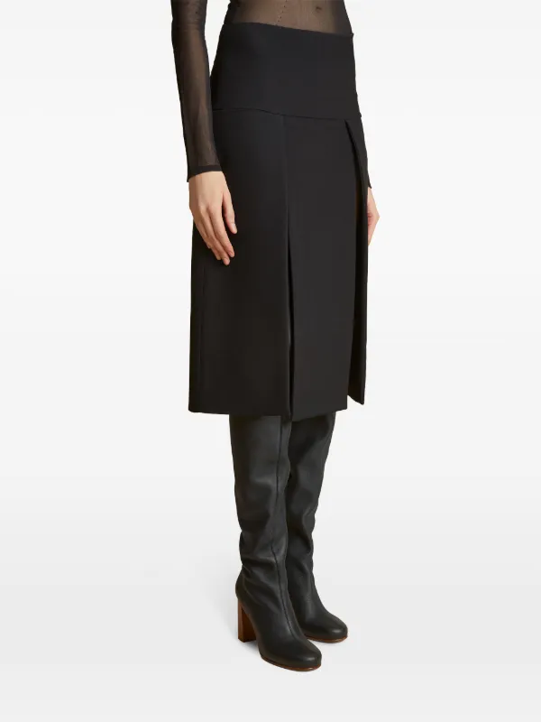 【関税込み】KHAITE 'Kidd' skirt KHAITE Kidd Midi Skirt | Black | FARFETCH TR