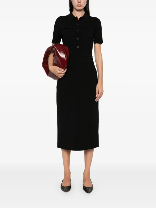 ワンピース THEORY Woman Dress Black P0109603 001 Theory Military Midi Dress | Black | FARFETCH