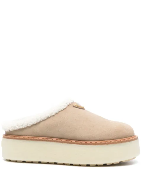 Prada 50mm enamel-logo mules