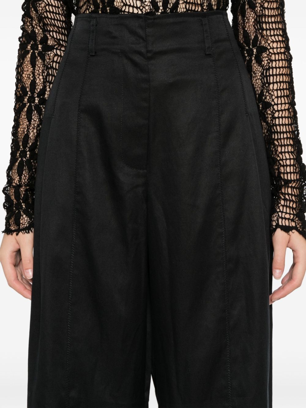 Shop Ulla Johnson Delvine Trousers In Black