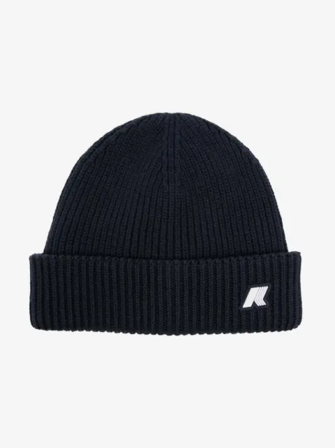K Way Kids logo-appliqué beanie