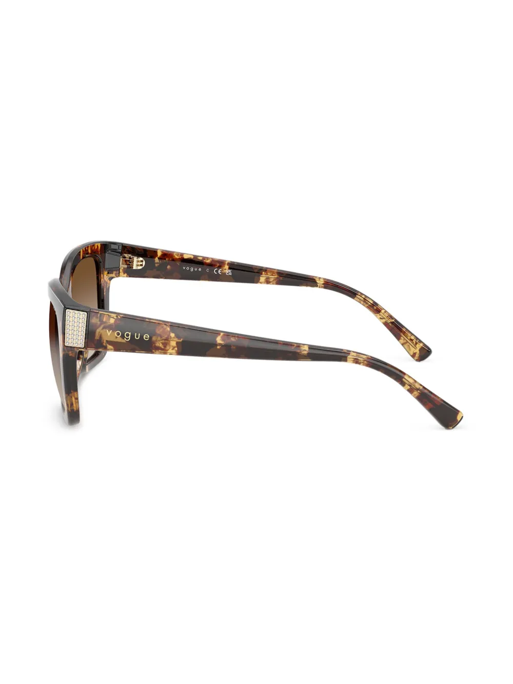 Vogue Eyewear Zonnebril met rechthoekig montuur Bruin