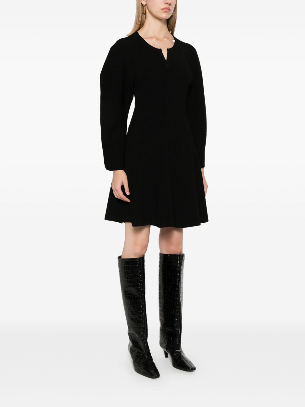 Shop By Malene Birger Francesa Mini Dress In Black