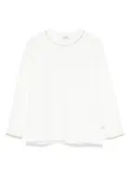 Il Gufo lurex-detailing T-shirt - White