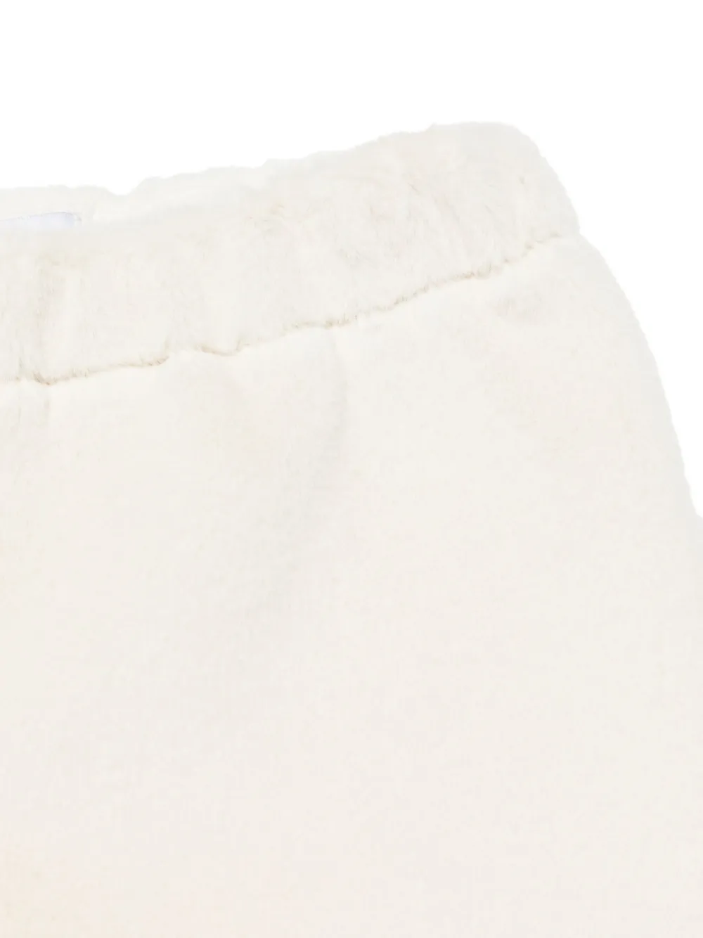 Il Gufo T-shirt en shorts met konijnenpatroon Wit