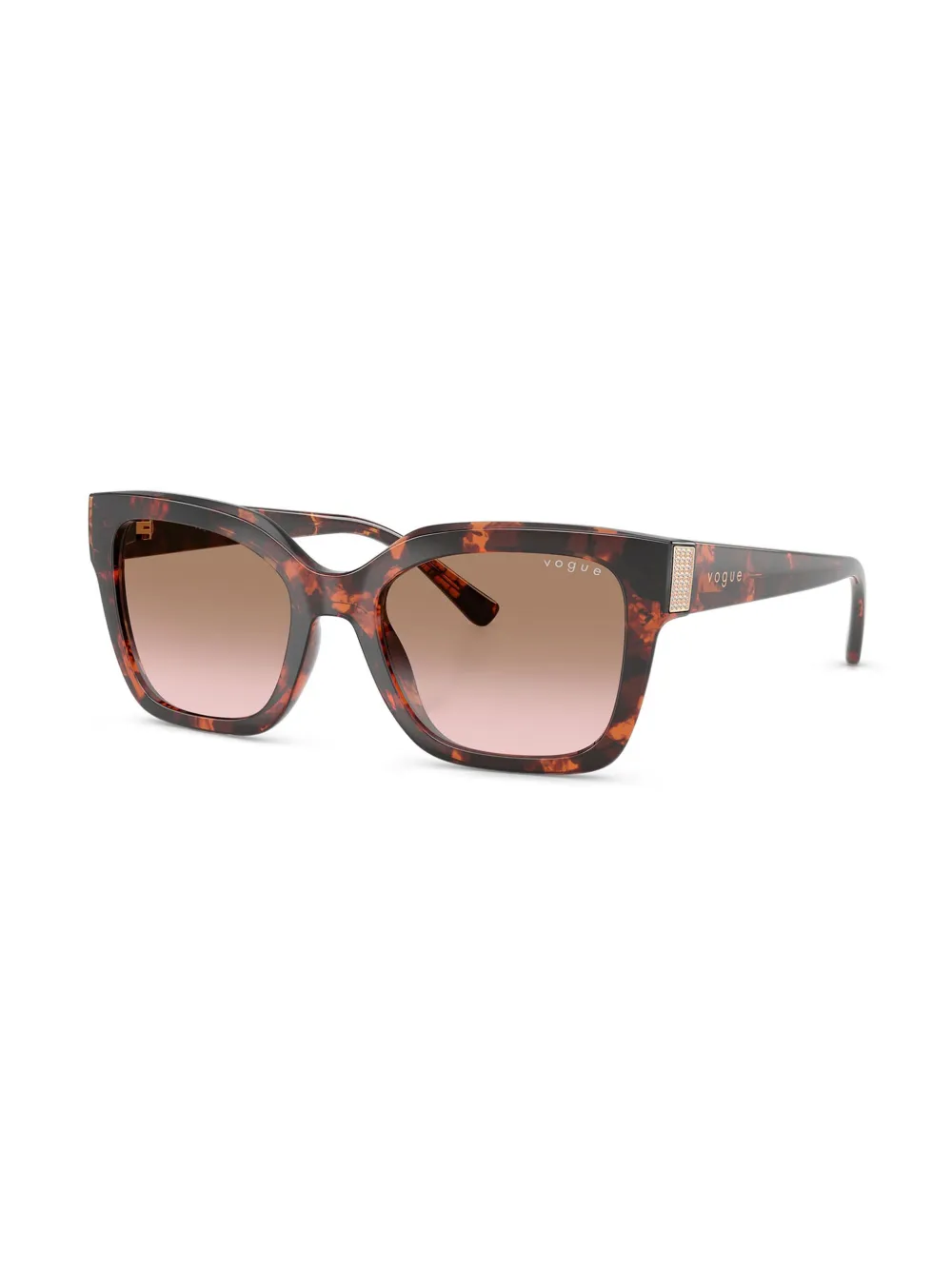 Vogue Eyewear Zonnebril met vierkant montuur - Rood