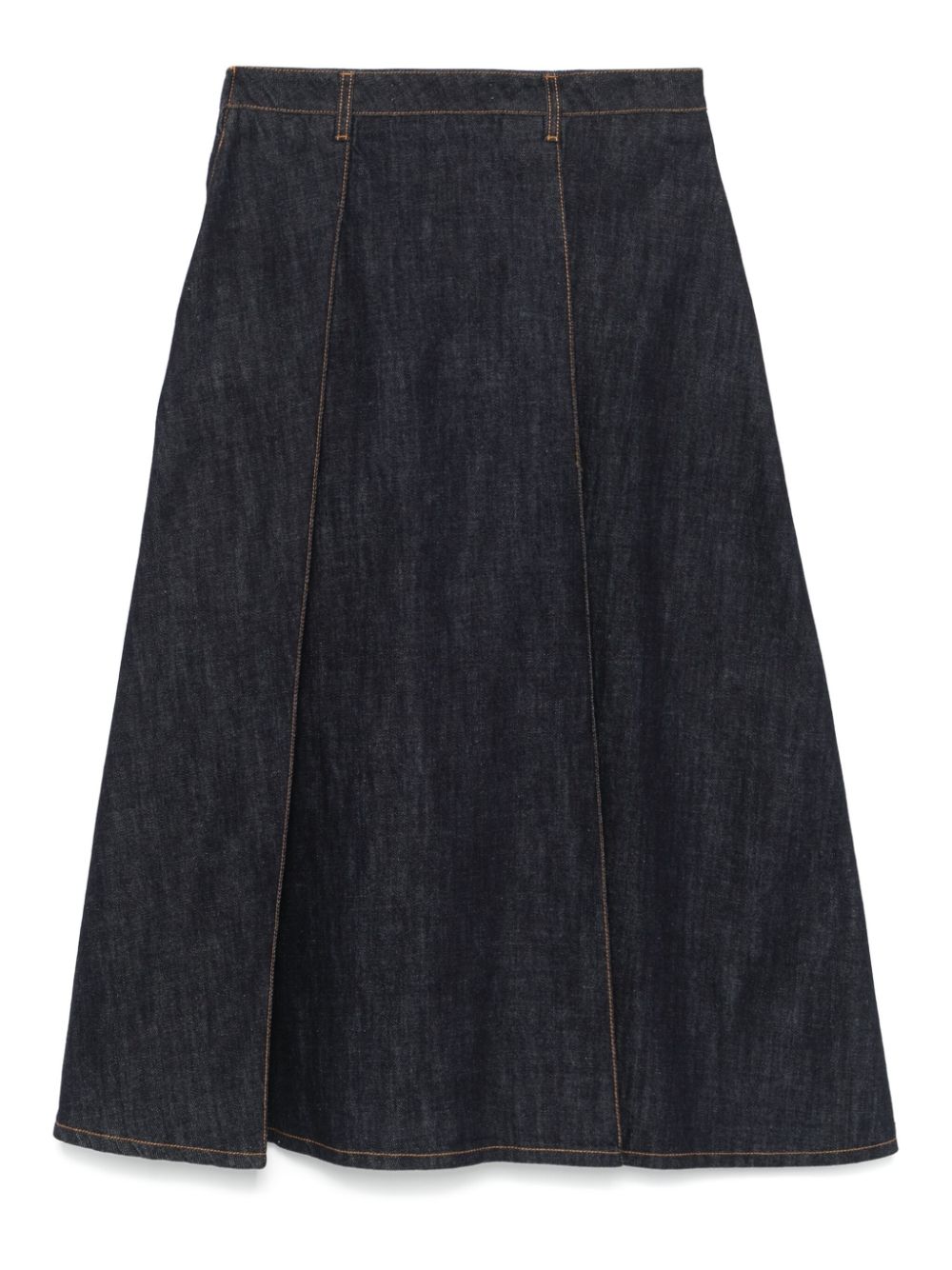 Shop Tela Faba Midi Skirt In Blue