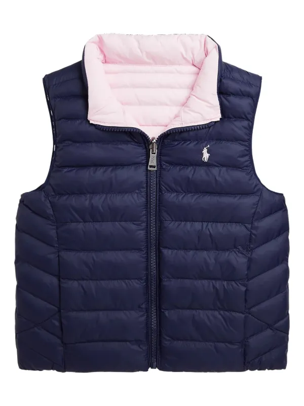 POLO RALPH LAUREN KIDS Reversible Gilet Blue FARFETCH