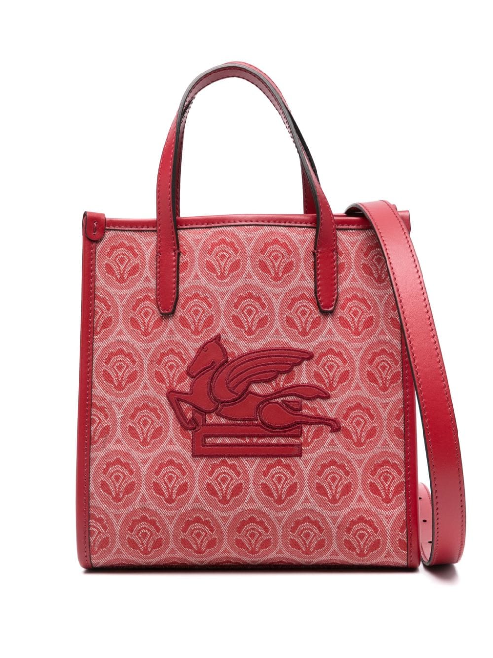 Shop Etro Small Love Trotter Tote Bag In Red