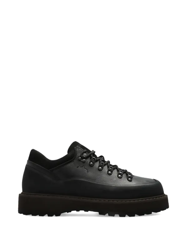 Diemme Cornaro Gomma Leather low-top Sneakers | Black | FARFETCH