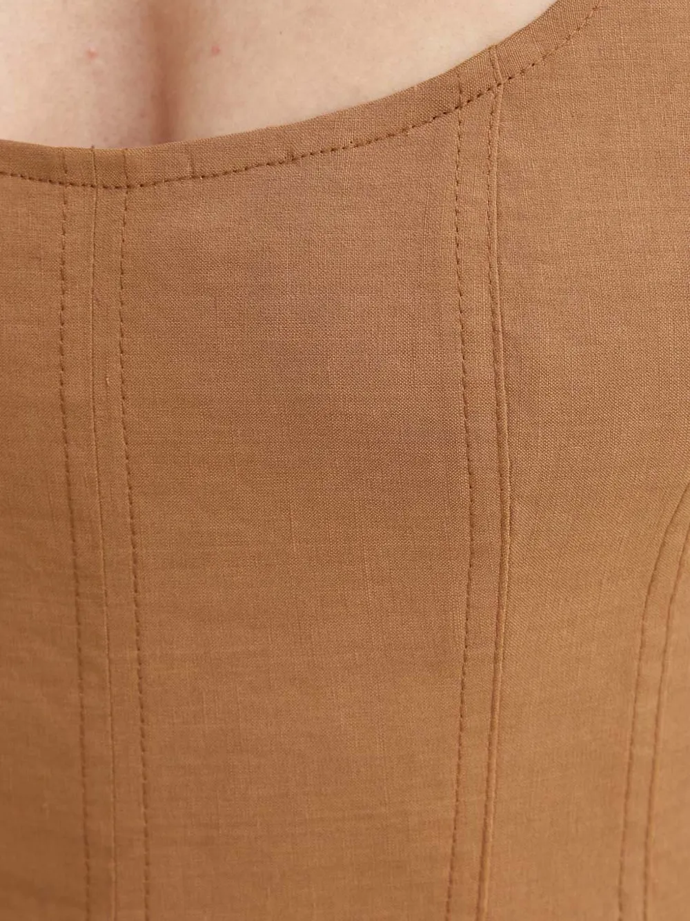 A.l.c Scoop-neck Jumpsuit In Brown