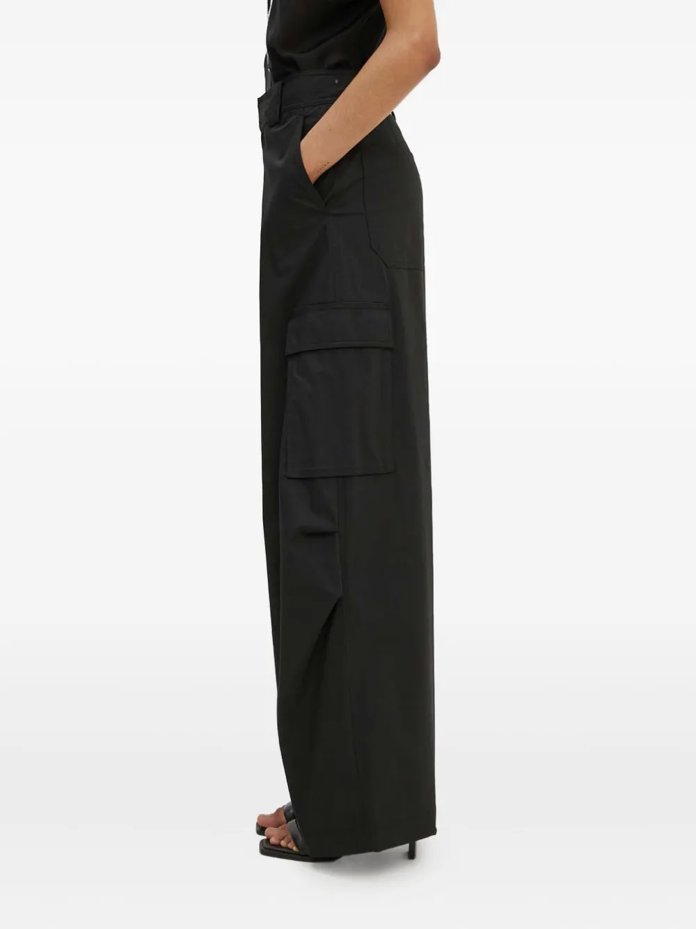 A.L.C. Broek met cargo zak Zwart