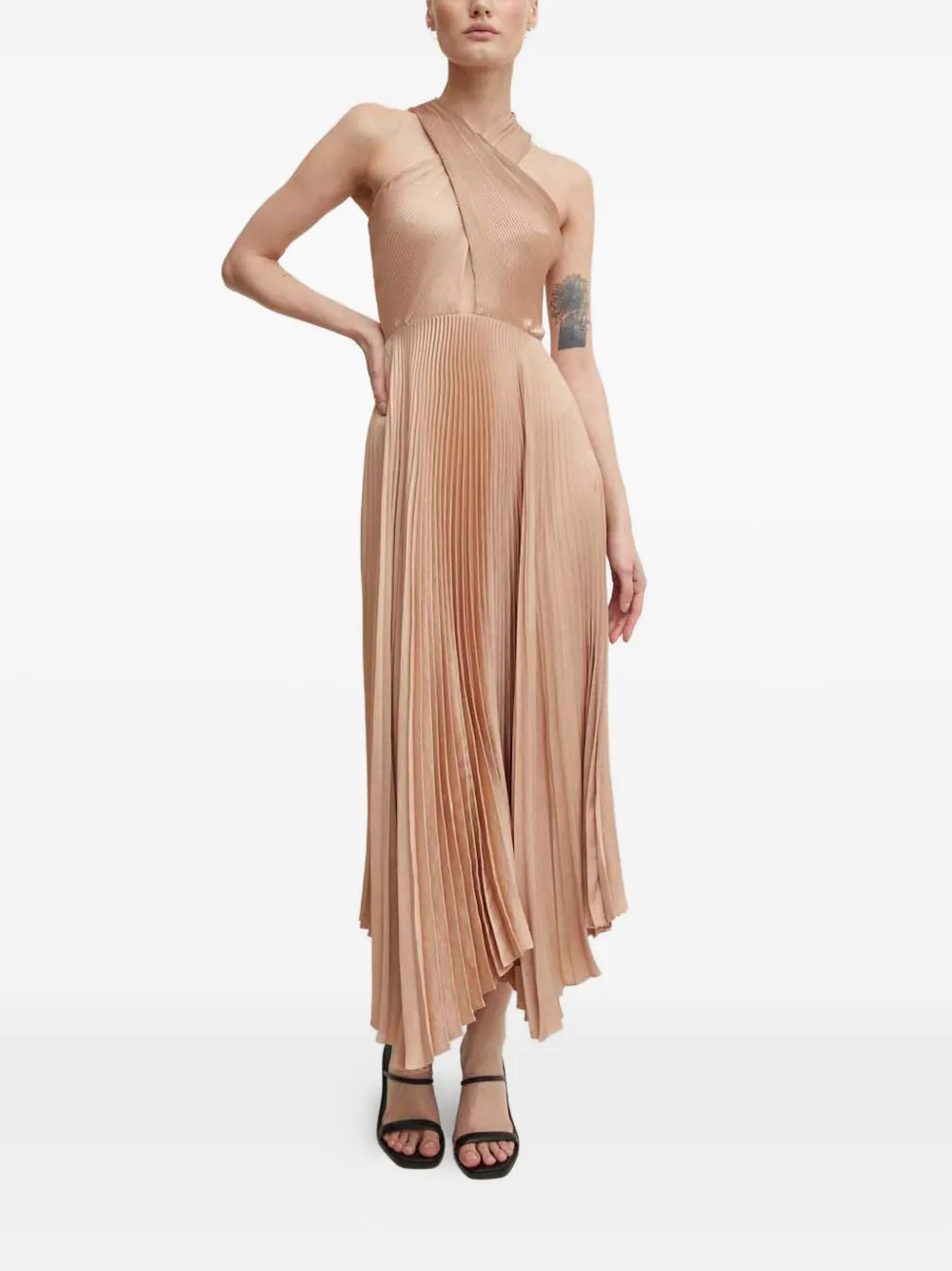 A.L.C. Athena pleated maxi dress - Beige