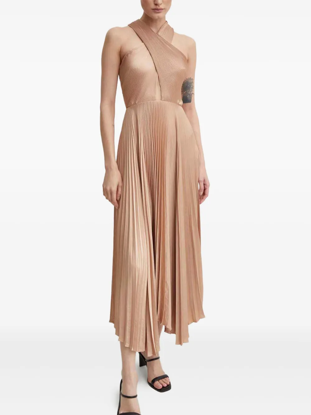 A.L.C. Athena pleated maxi dress | Neutrals | Image 1