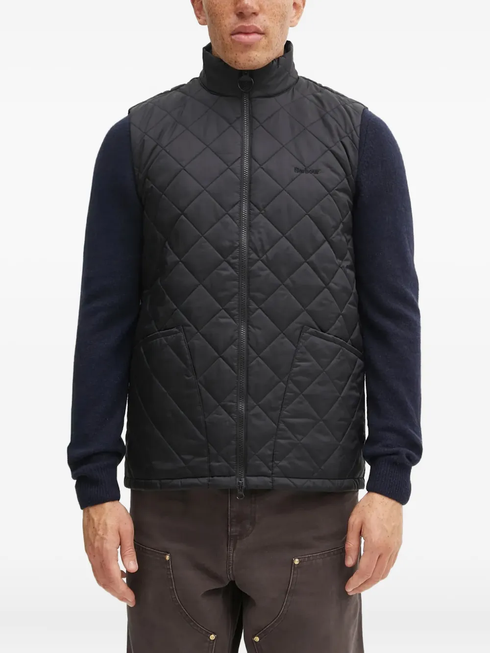Barbour chaleco capitonado con cierre | negro | Image 1