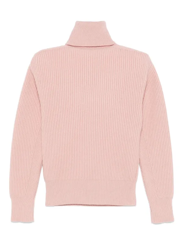 Stella McCartney Ribbed Turtleneck Sweater Pink FARFETCH GE