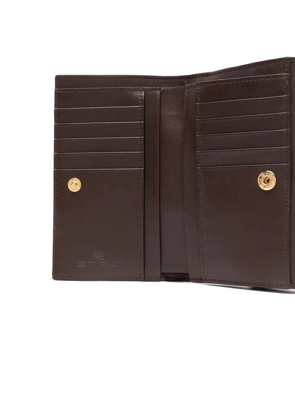 ETRO Portemonnee met paisley-print Bruin