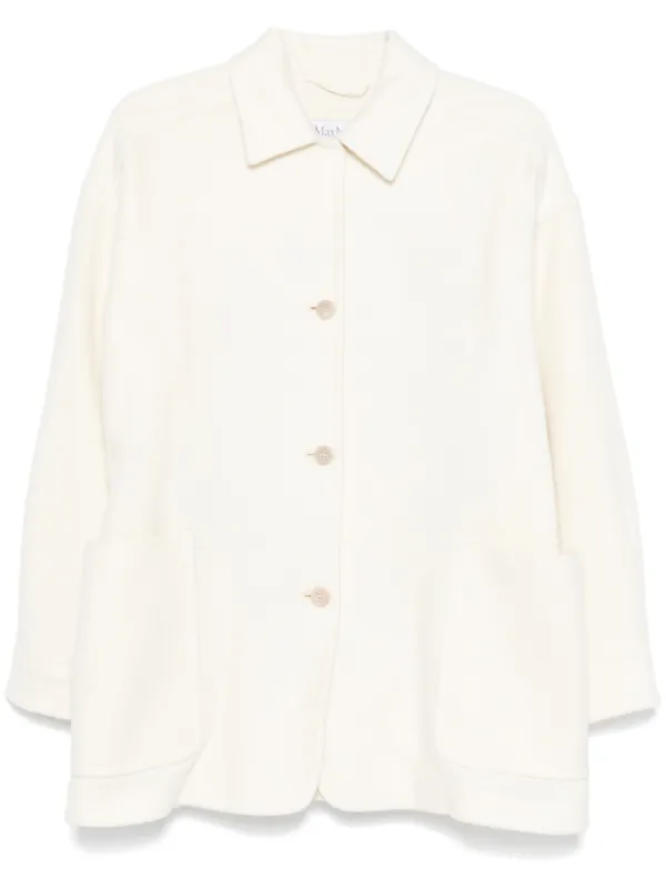 Max Mara Abrigo Con Botones Blanco FARFETCH MX