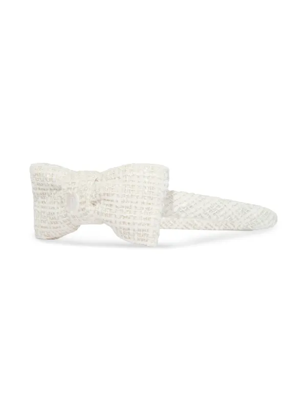 TWEED HAIR BAND THIN OFF WHITE