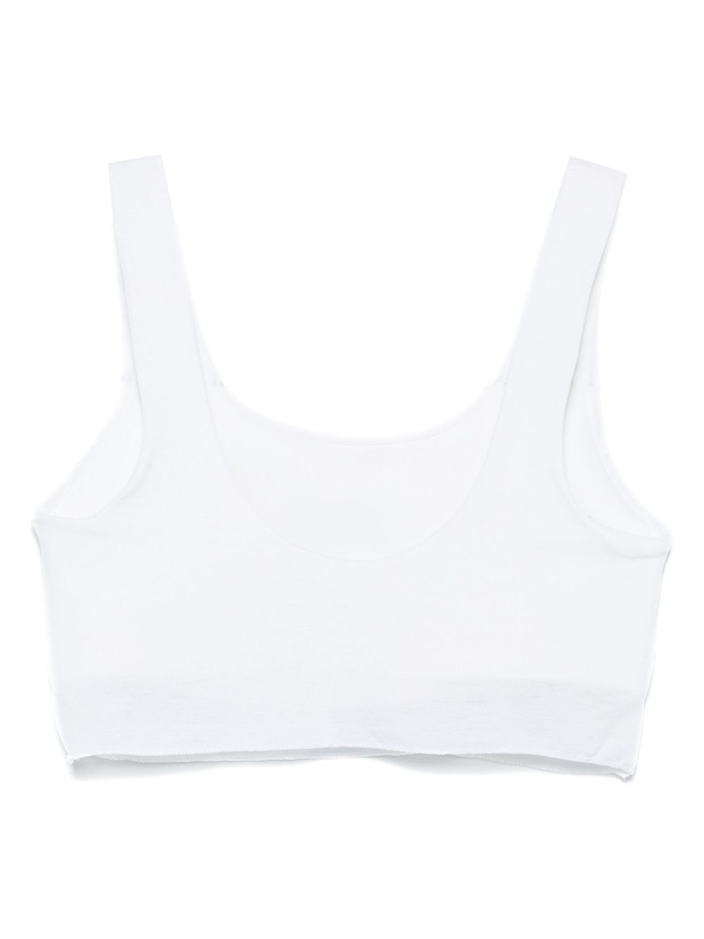 Nike logo-print sports bra - White