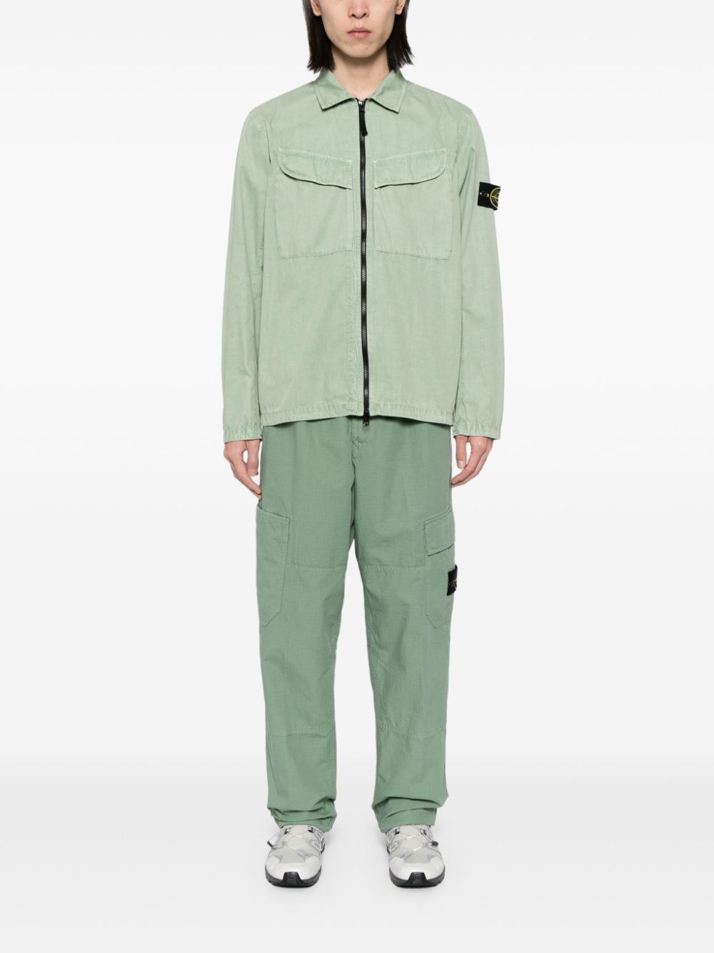 Stone Island Cargo broek met toelopende pijpen - Groen