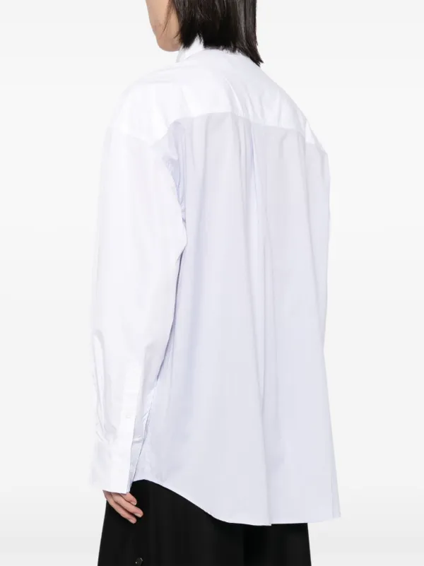 【関税込み】Feng Chen Wang ホワイト Double Collar Tシャツ Feng Chen Wang White Double Collar T-Shirt Feng Chen Wang