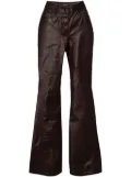 Mugler waxed flared jeans