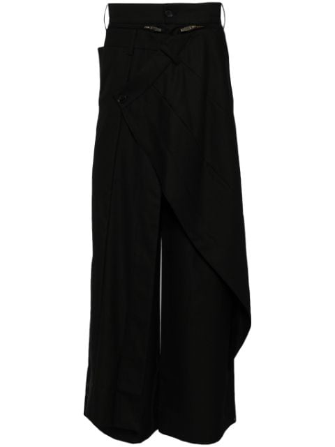 Feng Chen Wang panelled wide-leg trousers