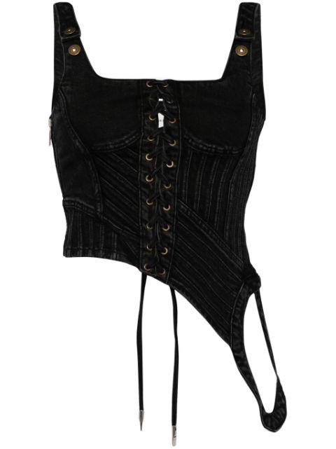 Feng Chen Wang lace-up fastening vest