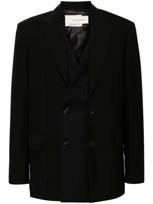 Blazer à design plissé - Feng Chen Wang - Modalova