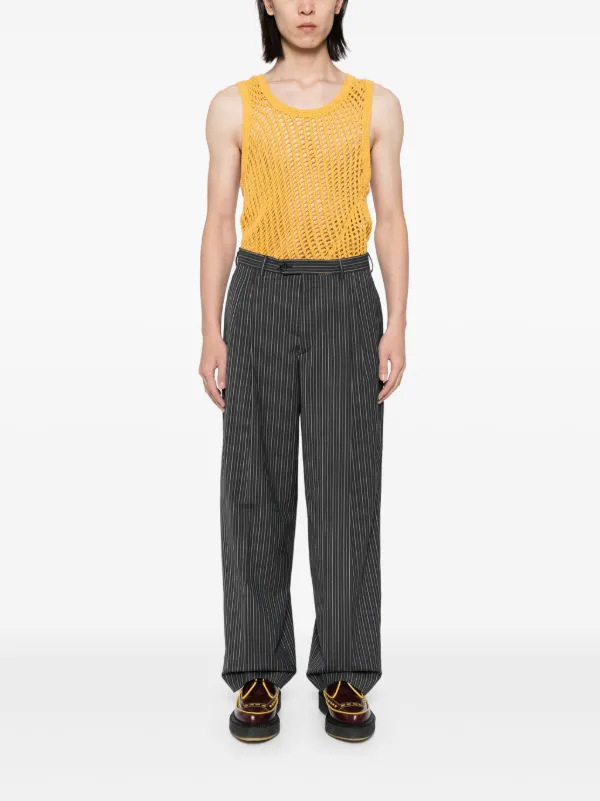 Marni ストライプ パンツ | ブラック | FARFETCH JP