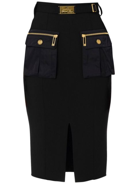 Elisabetta Franchi crepe midi skirt